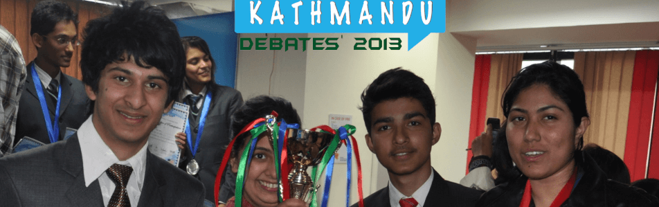Winners of Kathmandu Debates' 2013