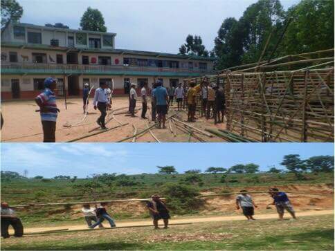 locals constructing school